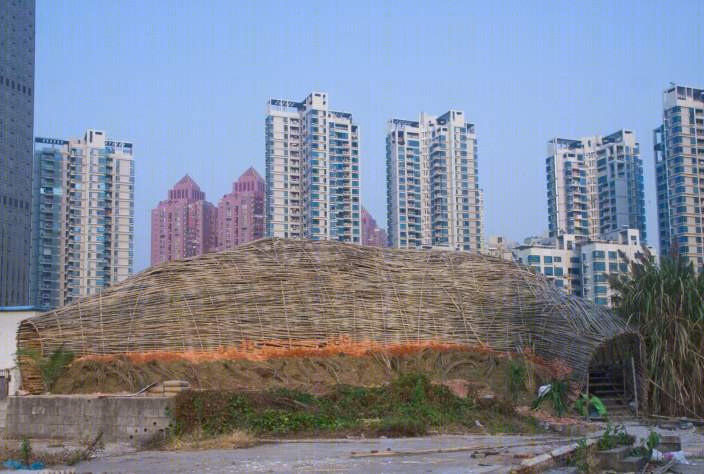 深圳“昆虫竹子景观”诠释废弃工地新生