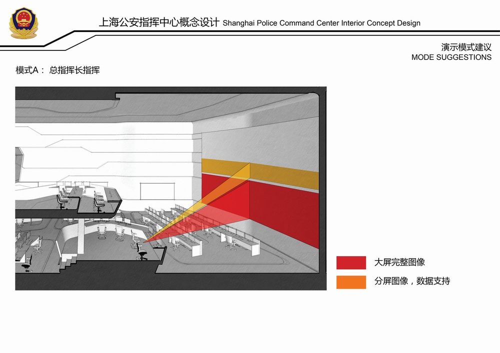 【B+H】上海公安指挥中心｜设计方案29P+效果图10P+动画视频