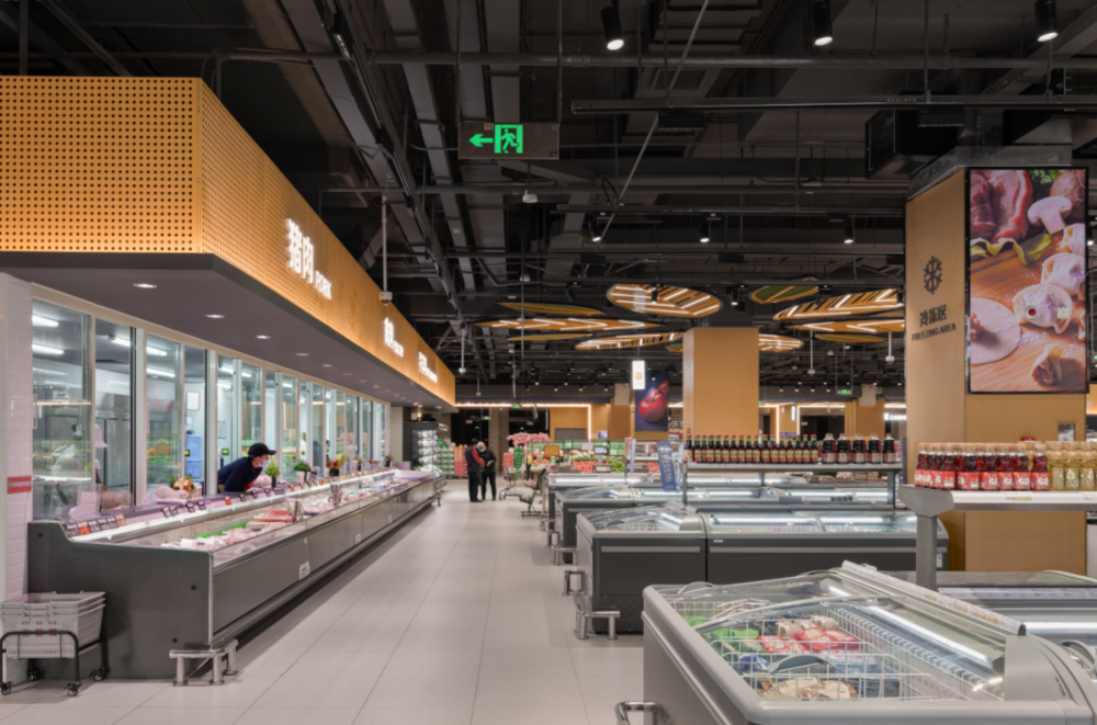 京客隆红松园店 | 自然风超市设计引领社区生活新潮流