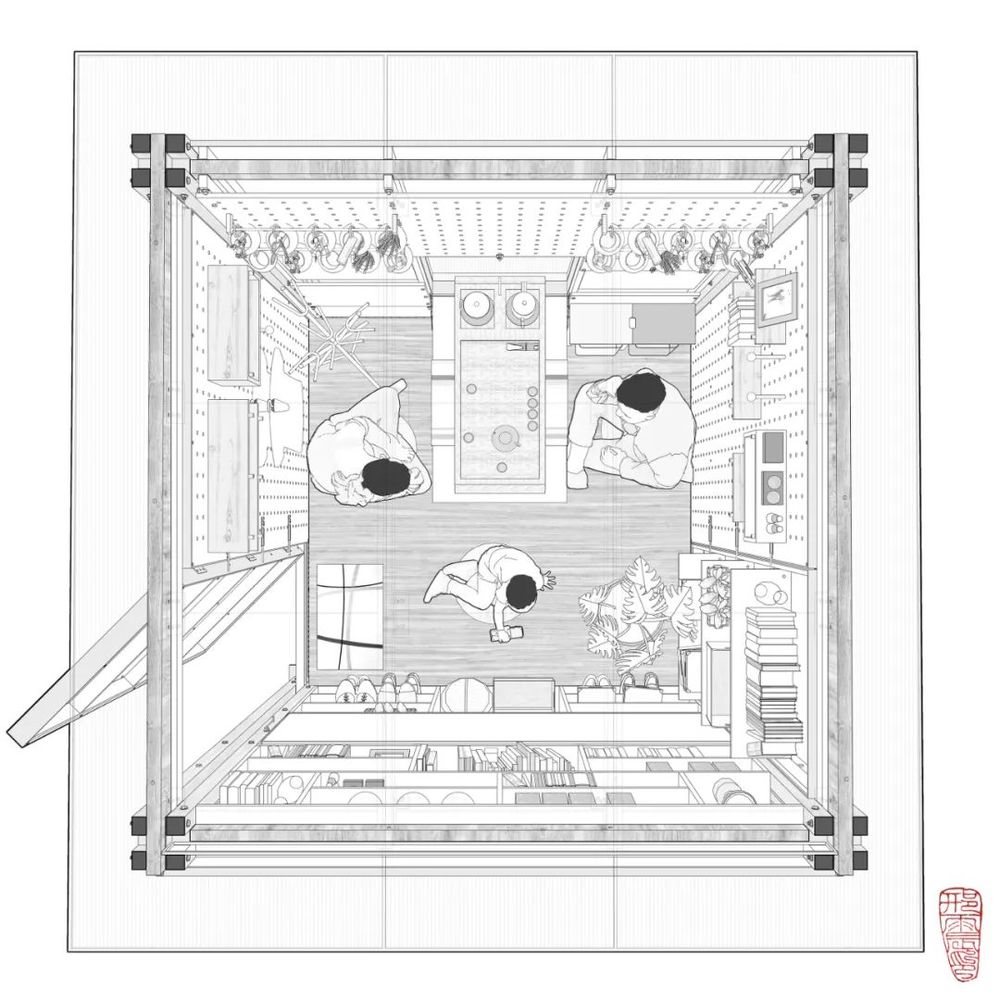 乡村振兴流动工作舱——新型竹构空间装置