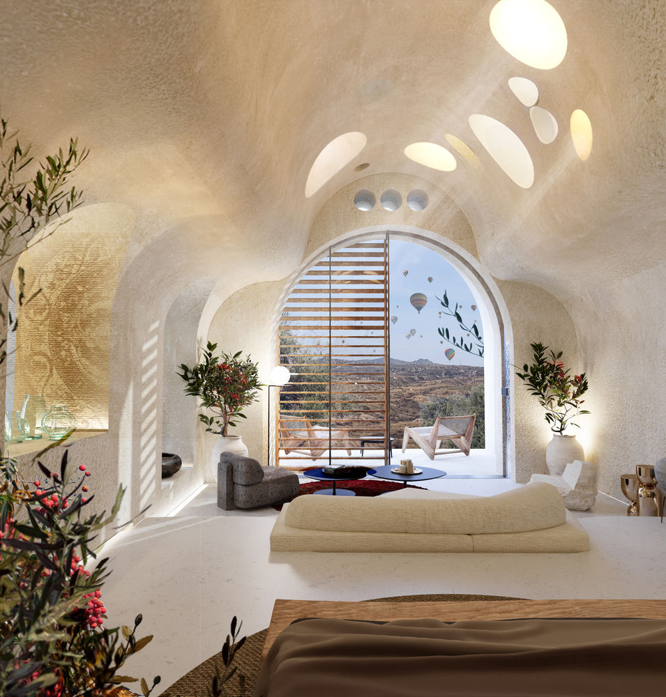 土耳其卡帕多奇亚 Turkmenlik Spa Hotel，独特的石窟客房与温泉体验