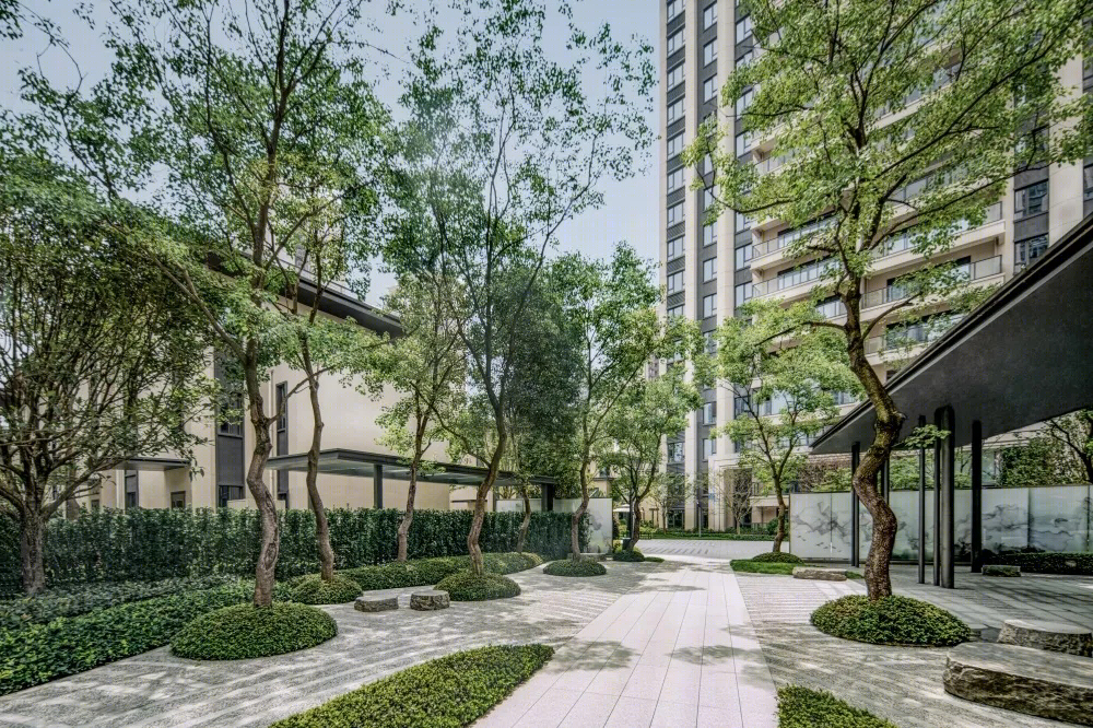 成都中南·云樾住宅景观 | 融入蜀地文化的现代景观设计