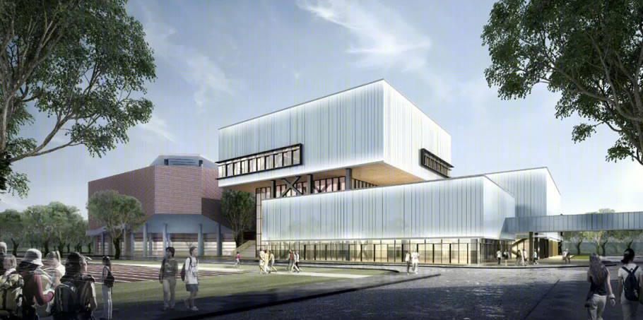 上海市实验学校新建体育中心 | 盒子叠错，空间交互