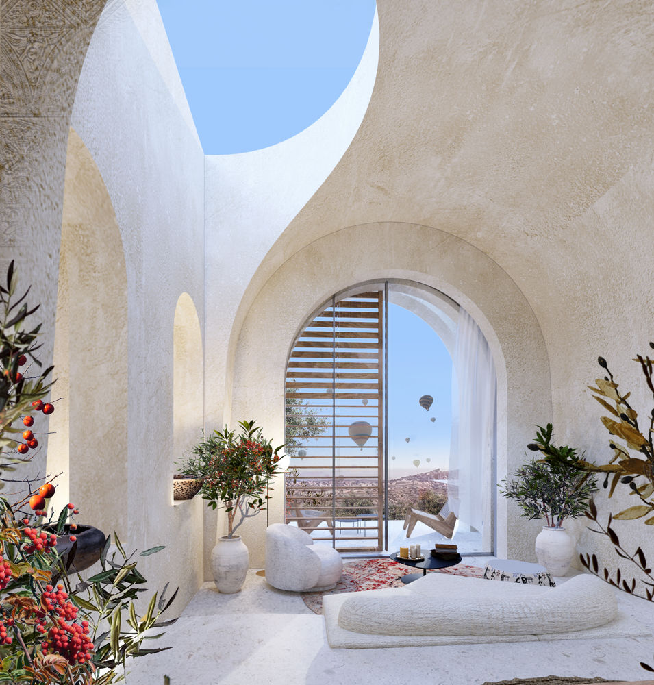 土耳其卡帕多奇亚 Turkmenlik Spa Hotel，独特的石窟客房与温泉体验