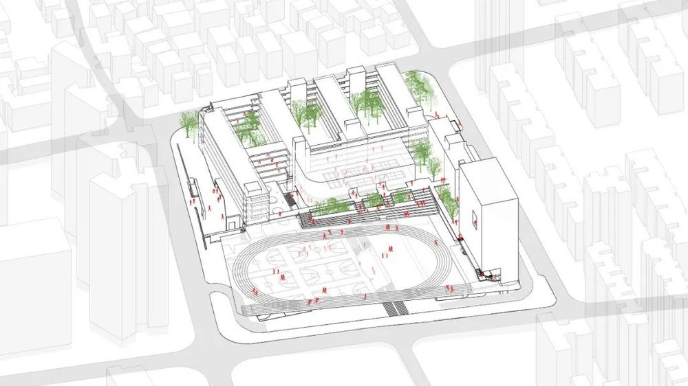 南山麒麟中学改扩建 | 有机链接新旧建筑，活力重塑校园空间