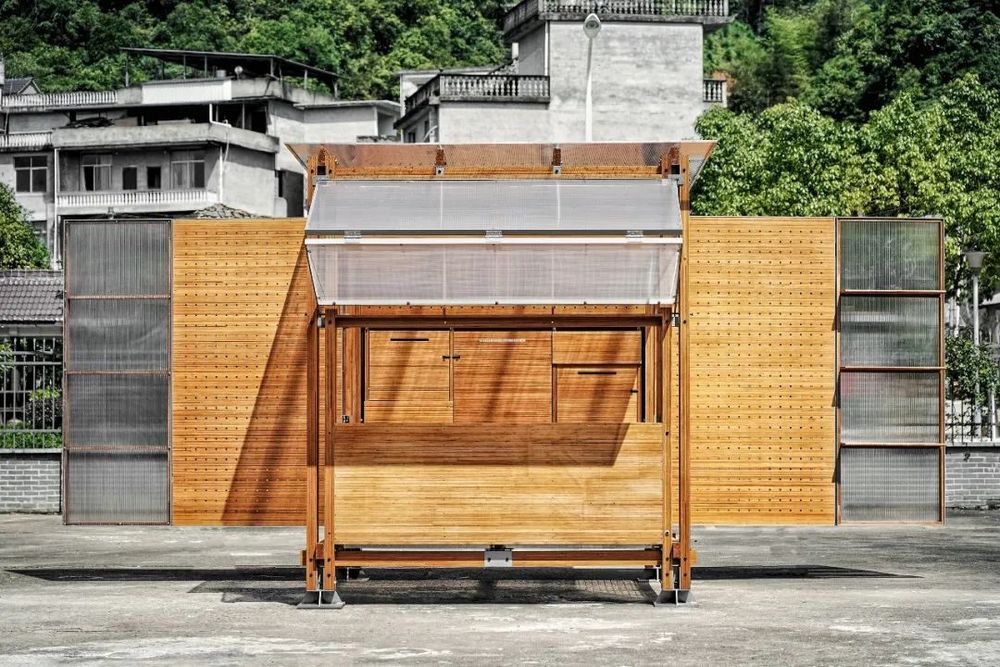 乡村振兴流动工作舱——新型竹构空间装置