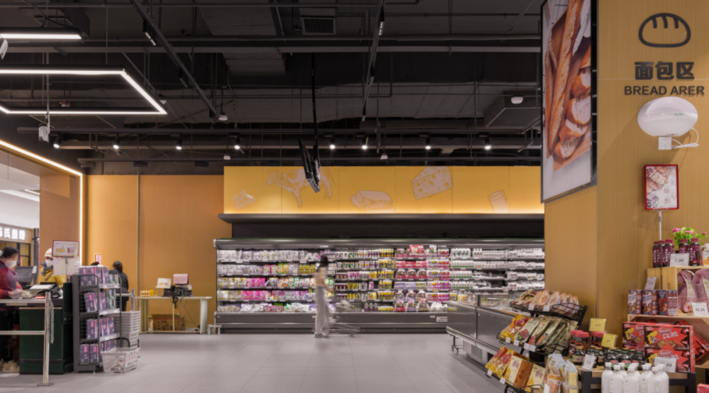 京客隆红松园店 | 自然风超市设计引领社区生活新潮流