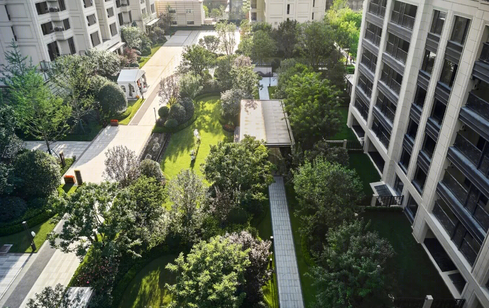 西安融创南长安壹号 A 区住宅景观，俪和景观设计典范