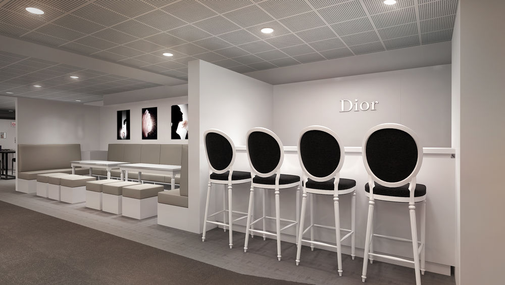 迪奥化妆品店 3D 设计展示