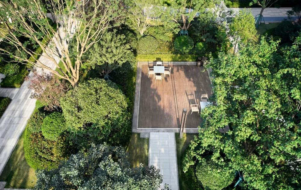 西安融创南长安壹号 A 区住宅景观，俪和景观设计典范