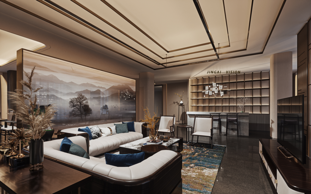 简约风格展厅家具设计，展现 FS 品牌魅力