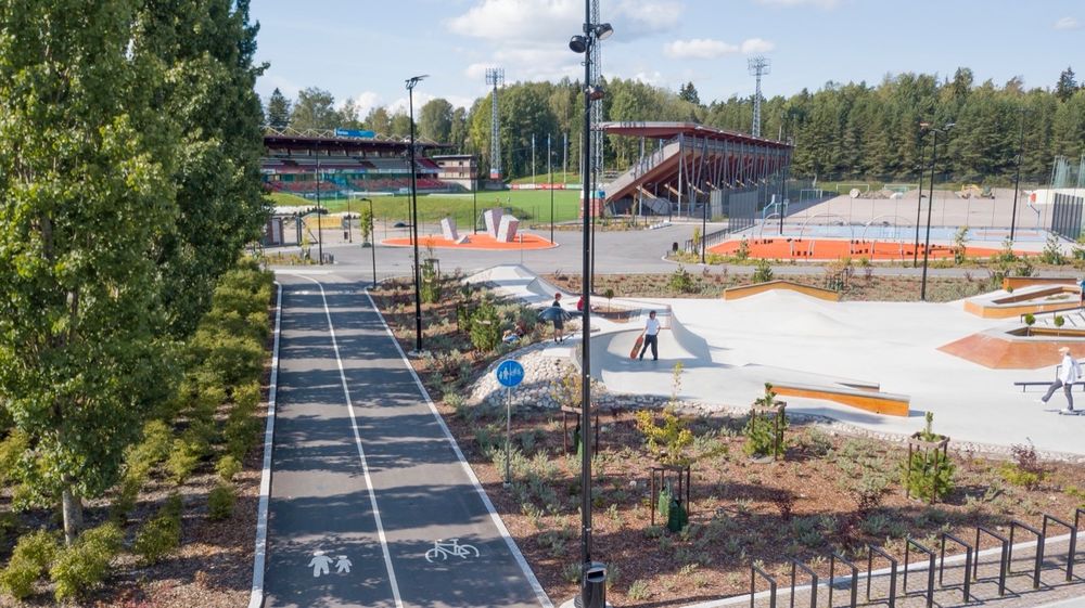 Myyrmäki Sports Park | 多功能运动公园，绿色与活力的完美结合