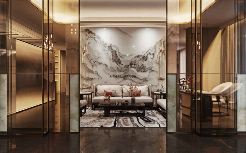 简约风格展厅家具设计，展现 FS 品牌魅力