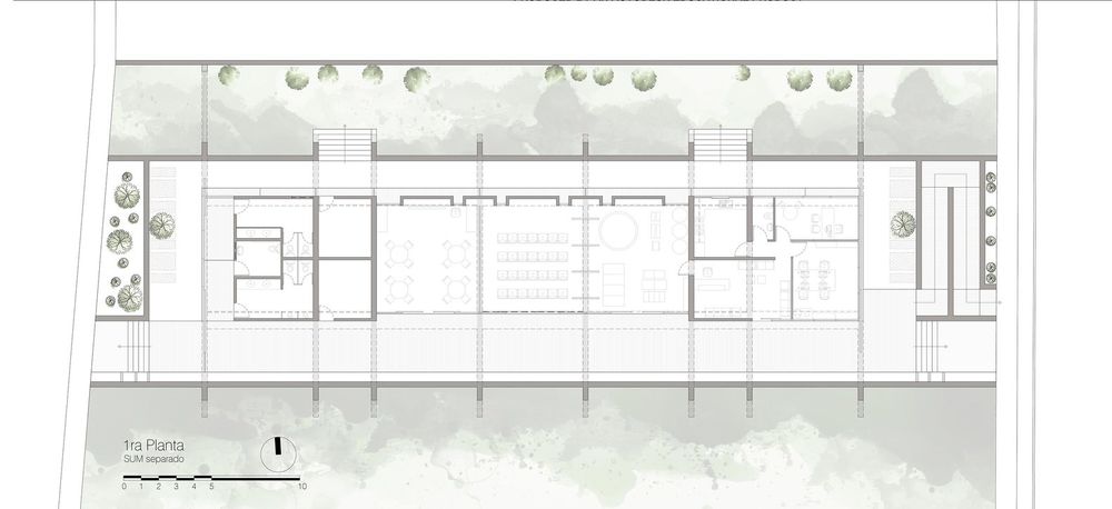 墨西哥公园旁隐藏建筑，打造多元文化社区空间