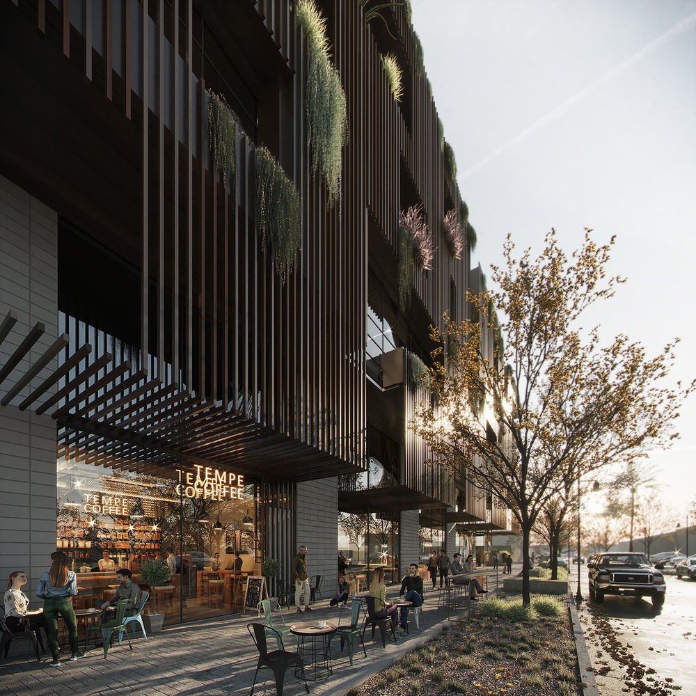 "Architekton 设计 | 美国 Tempe 市 First + Farmer 办公楼，现代风格与功能性的完美结合"