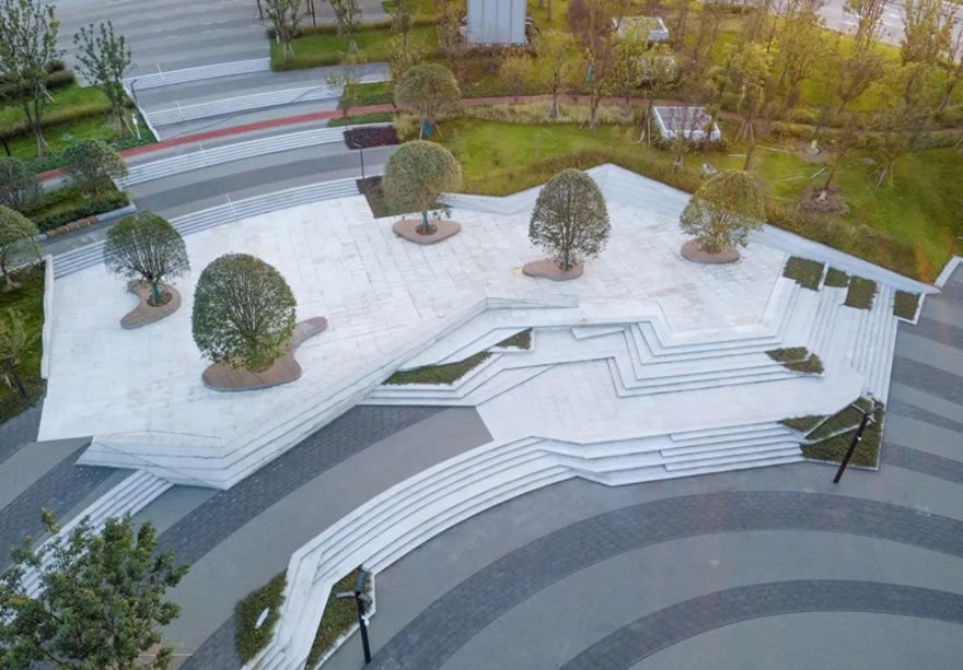 重庆两江悦来生态城中心广场 | 海绵城市设计与实践