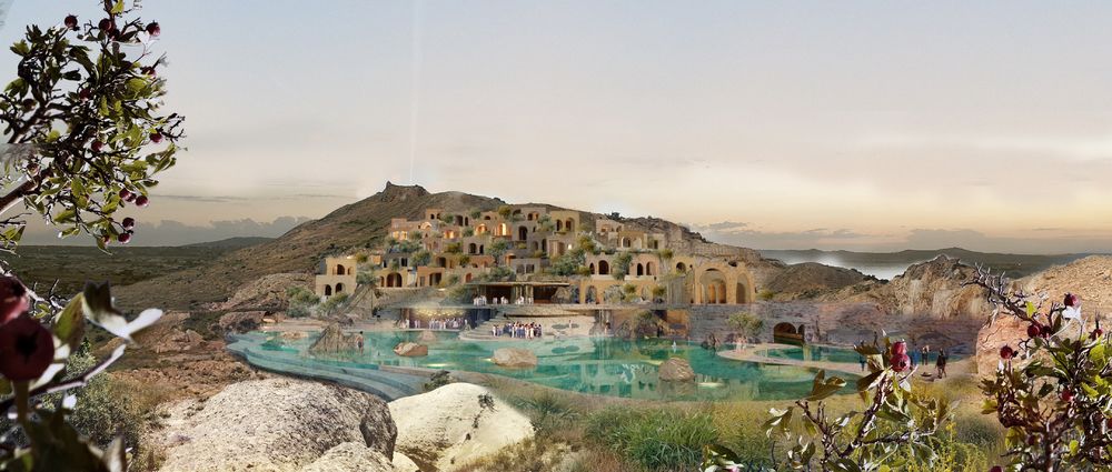 土耳其卡帕多奇亚 Turkmenlik Spa Hotel，独特的石窟客房与温泉体验
