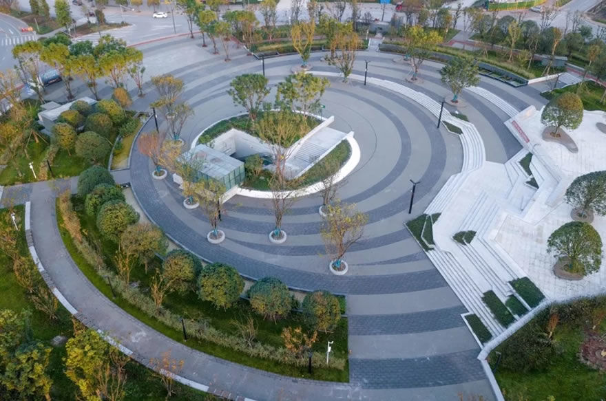 重庆两江悦来生态城中心广场 | 海绵城市设计与实践