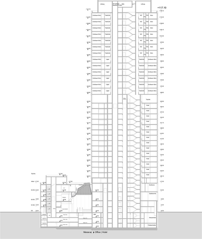 MA Architekten丨Messeeingang Süd丨德国