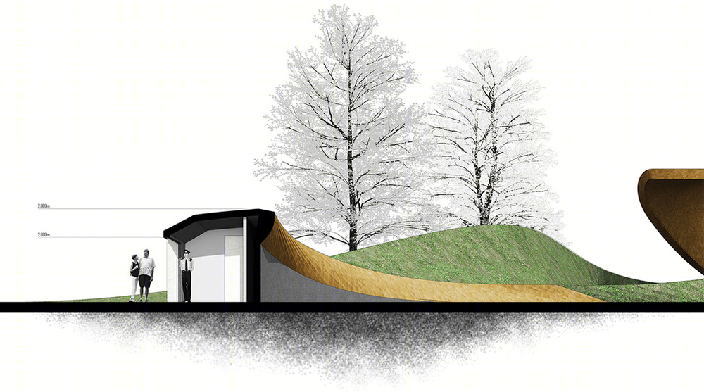 生态公园的景观建筑对话——西安生态公园大门与餐厅设计
