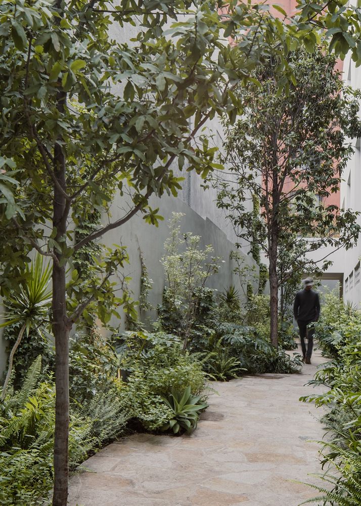 墨西哥 Hacienda Santa Bárbara 107 公寓，绿色生态阳台打造舒适生活空间