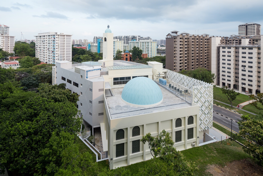 绿链上的和谐交融 | 新加坡 Al-Ansar 清真寺设计