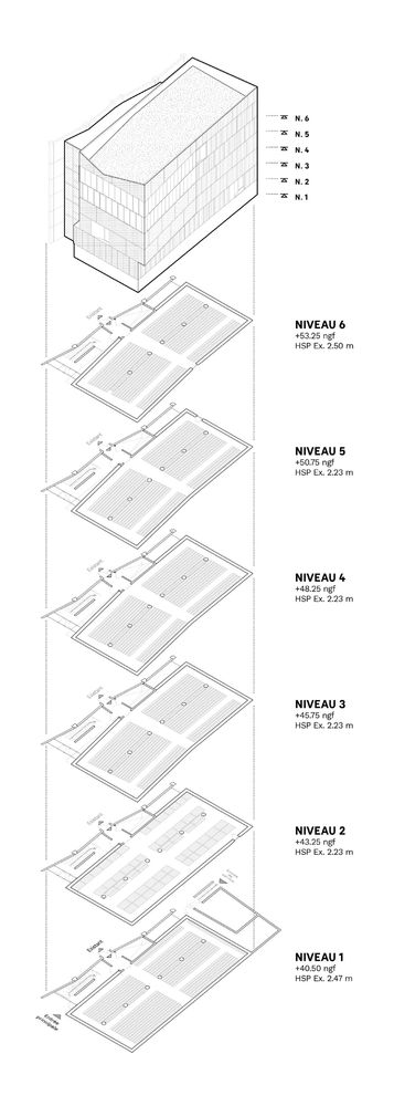 法国安格斯市档案馆建筑 | 纯净优雅的立面，锯齿形屋顶线