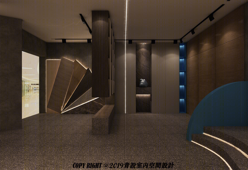 蓝点空间设计 | 点线面展示的艺术商业空间