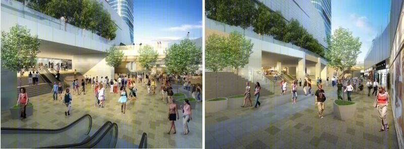 粤海广场“双 L”建筑布局打破封闭边界