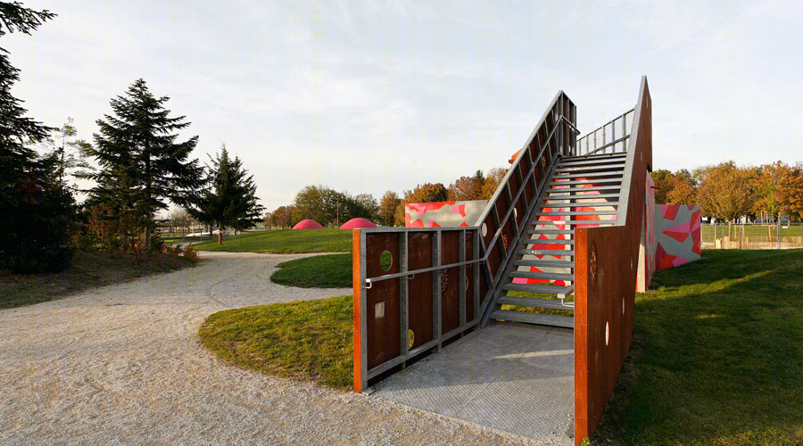法国 Lyon Meadows 公园 | 现代英式花园，娱乐休闲胜地