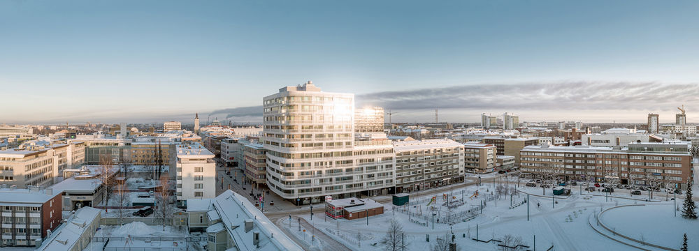 芬兰 Oulu 市 Marskinpuisto 住宅楼 | 曲线建筑与自然共融