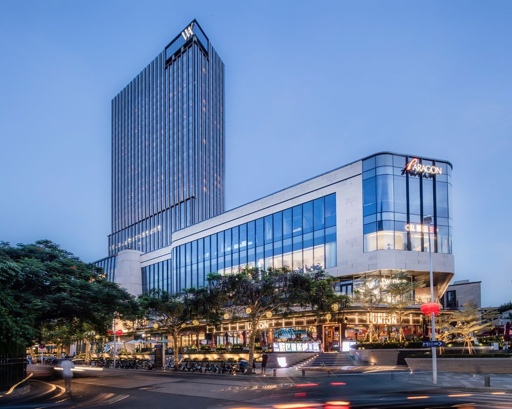 厦门 Paragon 莲华巷综合体&华尔道夫酒店 | 优雅玻璃幕墙与坚实石刻基座的完美结合
