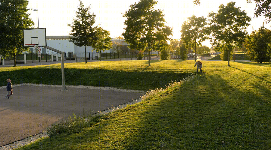 法国 Lyon Meadows 公园 | 现代英式花园，娱乐休闲胜地