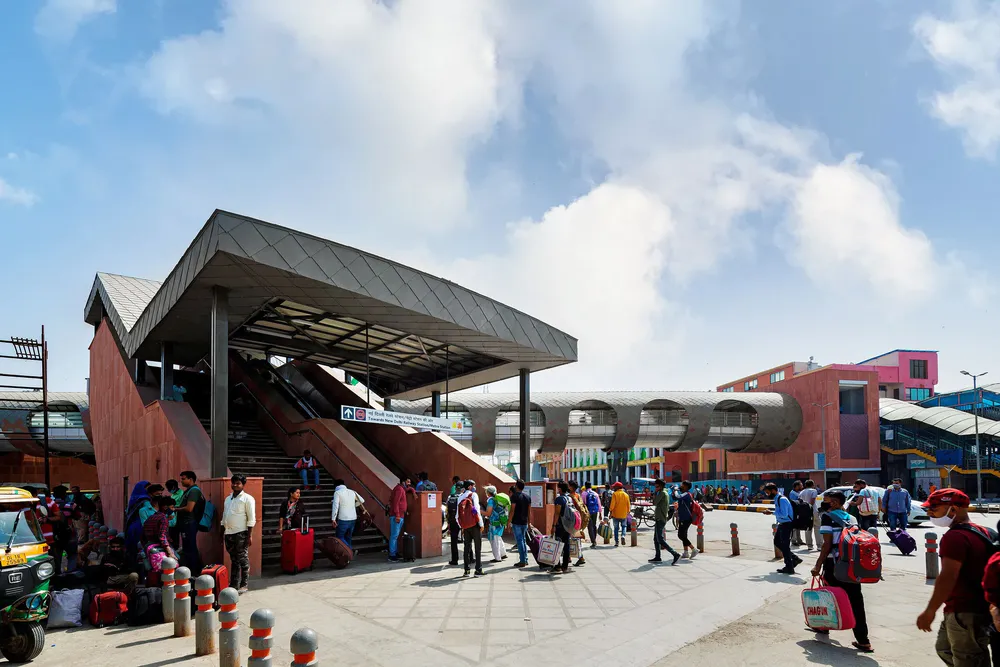 Skywalk at The New Delhi Railway Station