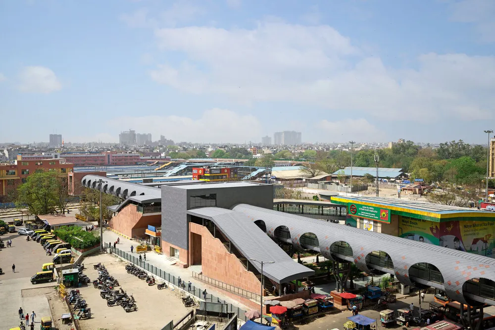 Skywalk at The New Delhi Railway Station