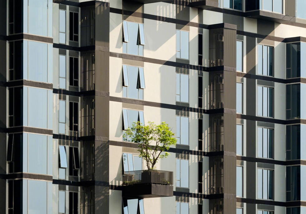 曼谷高密度住宅的绿色转变——Ashton Morph 住宅景观