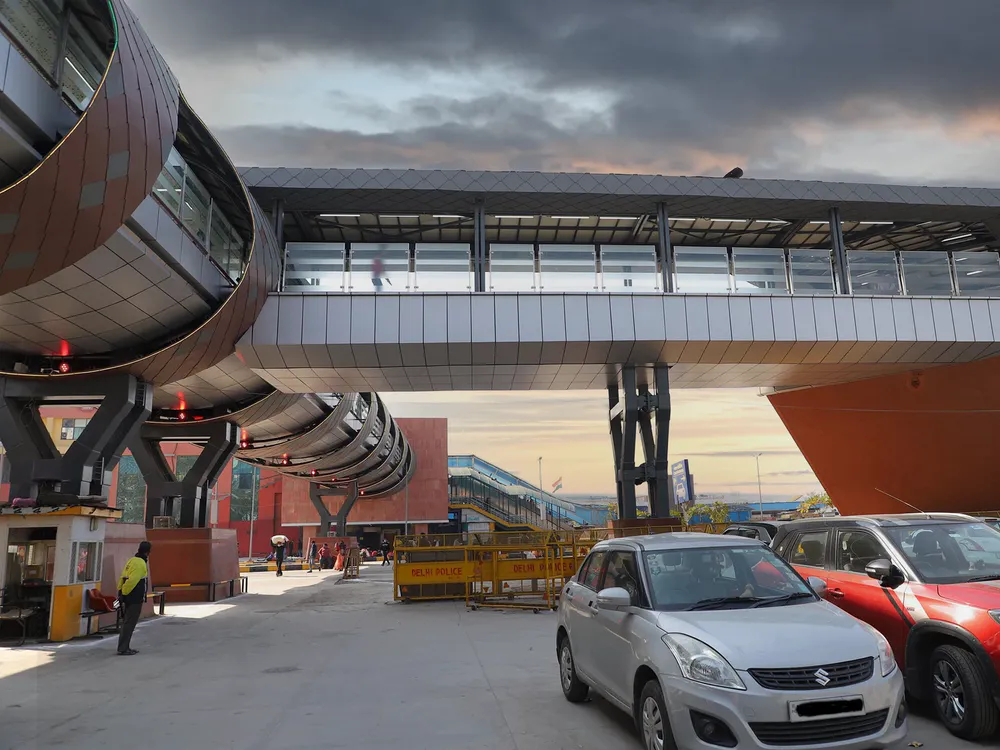 Skywalk at The New Delhi Railway Station