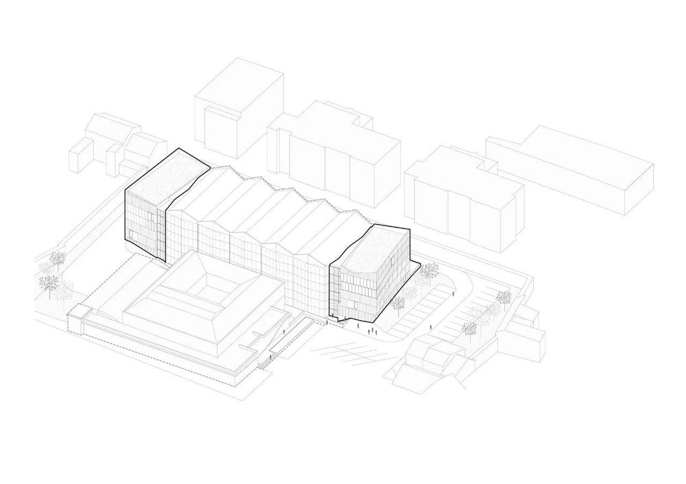 法国安格斯市档案馆建筑 | 纯净优雅的立面，锯齿形屋顶线