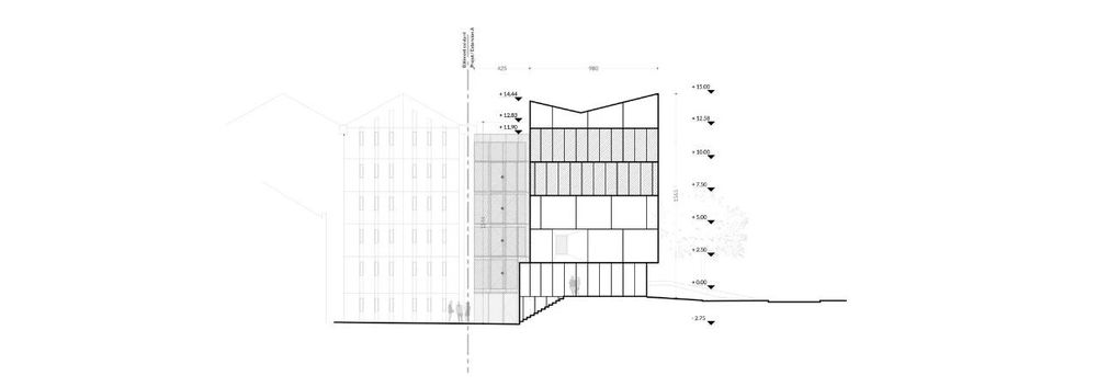 法国安格斯市档案馆建筑 | 纯净优雅的立面，锯齿形屋顶线