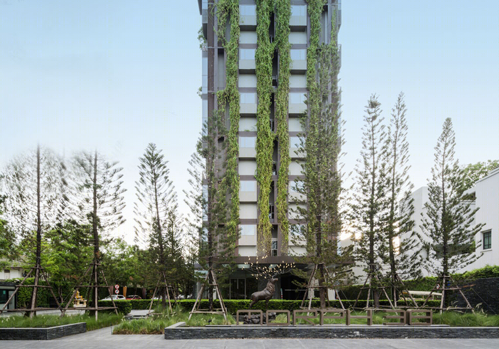 曼谷高密度住宅的绿色转变——Ashton Morph 住宅景观