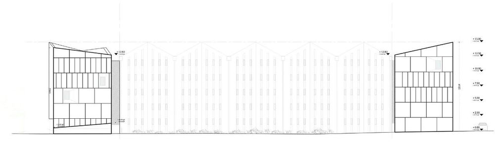 法国安格斯市档案馆建筑 | 纯净优雅的立面，锯齿形屋顶线