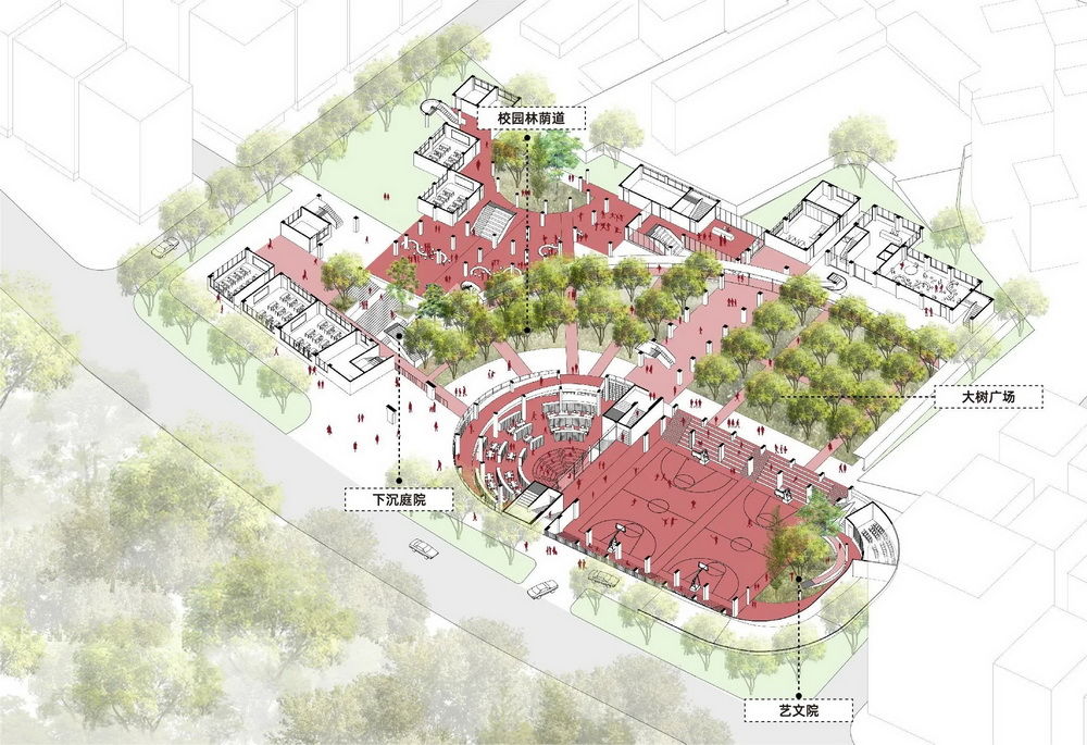 局内设计丨深圳 坂田街道宝岗小学改扩建工程  建筑设计 丨中国深圳