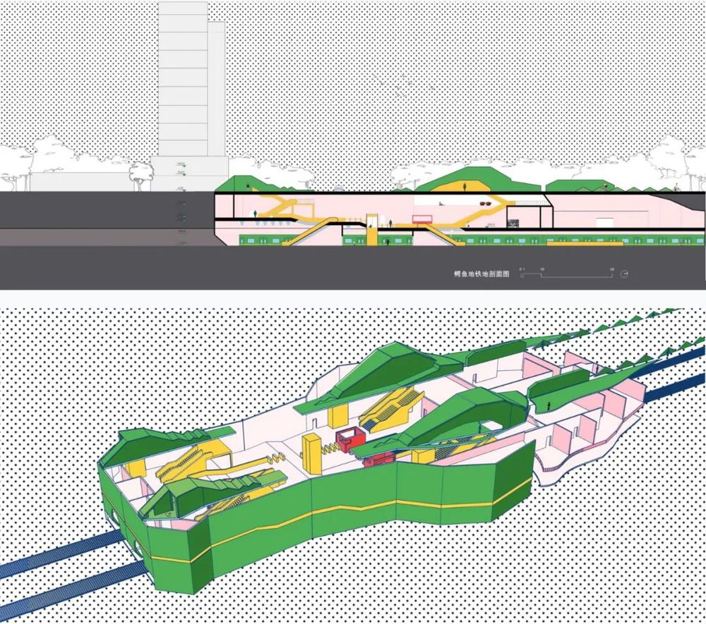 象形建筑设计探索 | 大白兔奶糖、娃娃机地铁站