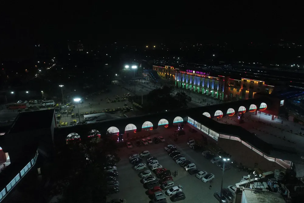 Skywalk at The New Delhi Railway Station