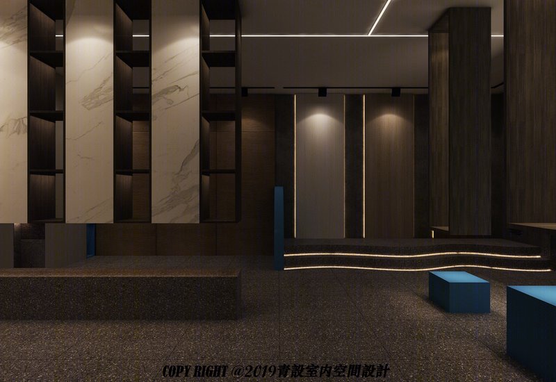 蓝点空间设计 | 点线面展示的艺术商业空间