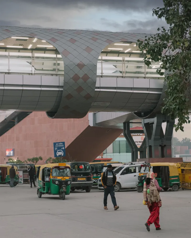 Skywalk at The New Delhi Railway Station