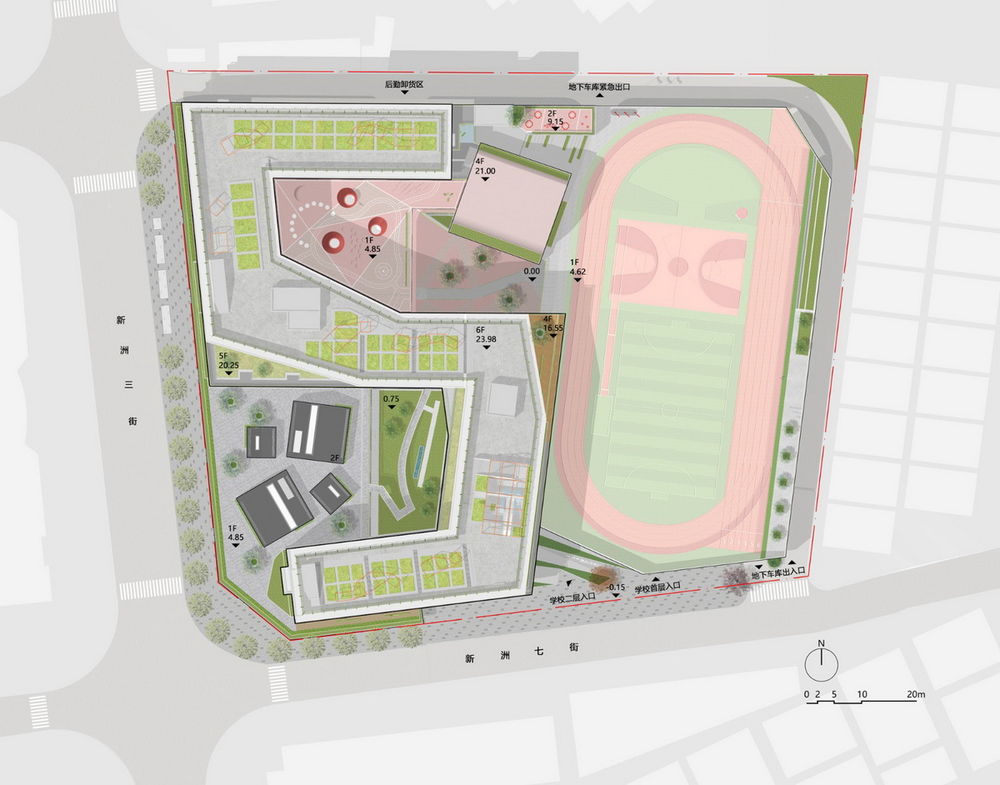 一十一建筑丨深圳福田新沙小学 建筑设计 丨中国深圳