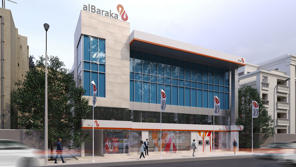 alBaraka Bank Exterior Redesign + Cafeteria Design