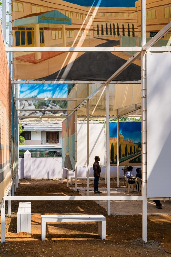 「幕后」布景画廊 | 2023 ITFOK 临时展馆 / LIJO.RENY.architects