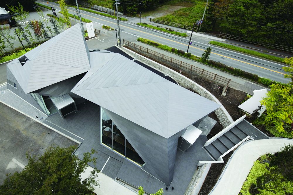 折纸艺术融入建筑设计 日本 Karuizawa 博物馆综合体